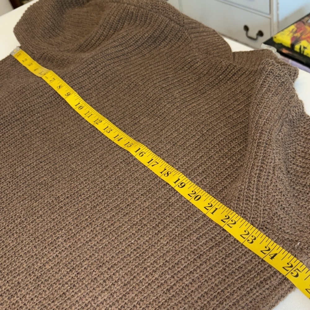 Andree by Unit fisherman’s cardigan sweater drape front pockets size medium - Picture 5 of 8